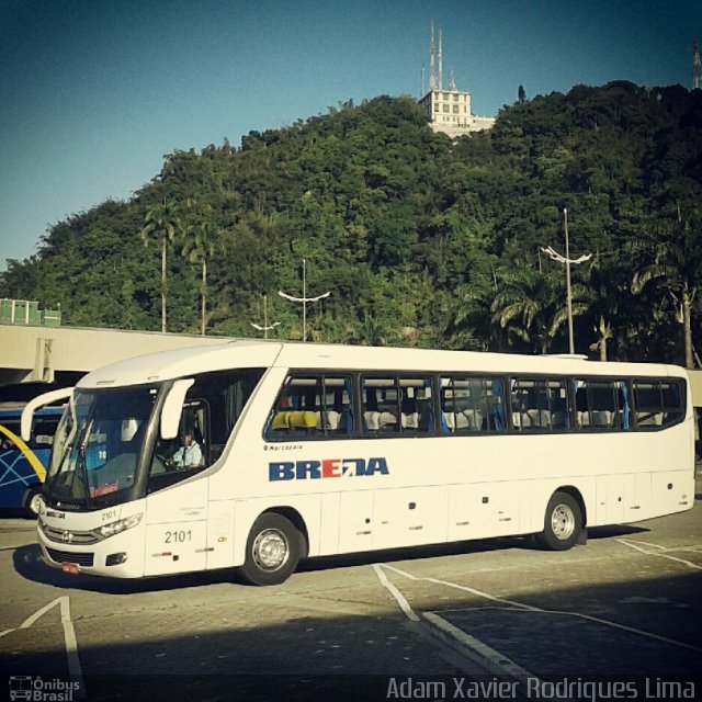 Breda Transportes e Serviços 2101 na cidade de Santos, São Paulo, Brasil, por Adam Xavier Rodrigues Lima. ID da foto: 1783639.