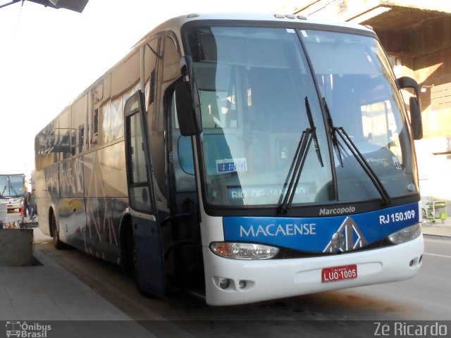Rápido Macaense RJ 150.109 na cidade de Rio de Janeiro, Rio de Janeiro, Brasil, por Zé Ricardo Reis. Número da foto: #1785023.