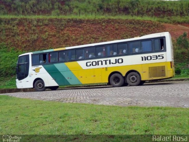 Empresa Gontijo de Transportes 11035 na cidade de João Monlevade, Minas Gerais, Brasil, por Rafael Rosa. ID da foto: 1783980.