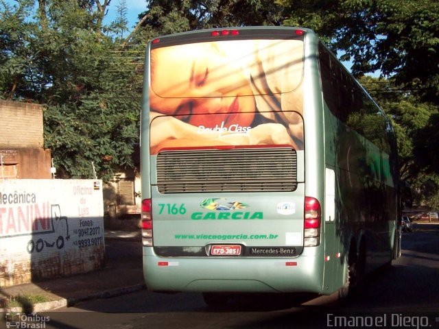 Viação Garcia 7166 na cidade de Apucarana, Paraná, Brasil, por Emanoel Diego.. ID da foto: 1784184.