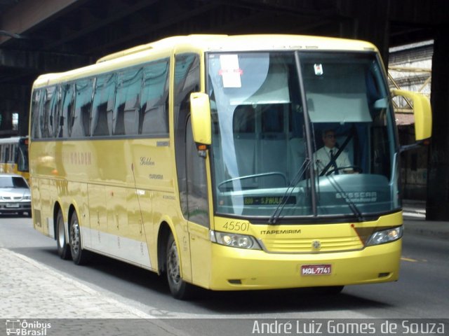 Viação Itapemirim 45501 na cidade de Rio de Janeiro, Rio de Janeiro, Brasil, por André Luiz Gomes de Souza. ID da foto: 1784952.