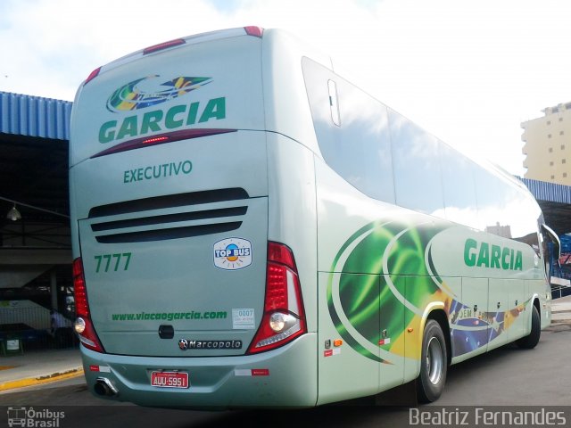 Viação Garcia 7777 na cidade de Presidente Prudente, São Paulo, Brasil, por Beatriz Fernandes. Número da foto: #1831911.