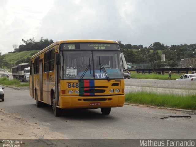 Auto Viação Santa Cruz 848 na cidade de Recife, Pernambuco, Brasil, por Matheus Fernando. ID da foto: 1831615.