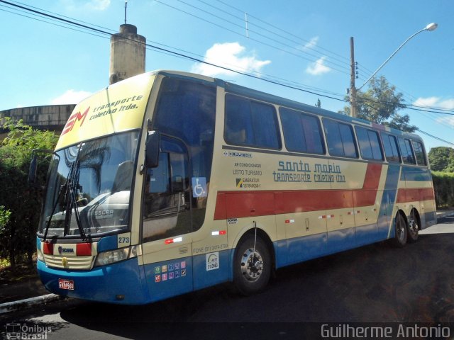 Transporte Coletivo Santa Maria 273 na cidade de Araxá, Minas Gerais, Brasil, por Guilherme Antonio. Número da foto: #1832747.