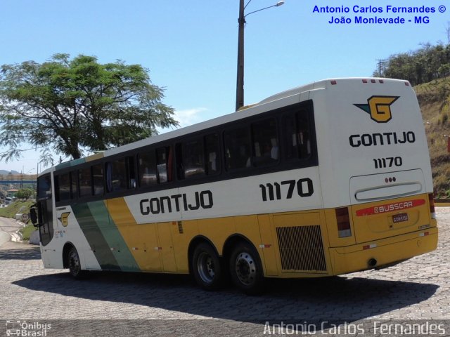 Empresa Gontijo de Transportes 11170 na cidade de João Monlevade, Minas Gerais, Brasil, por Antonio Carlos Fernandes. ID da foto: 1831122.