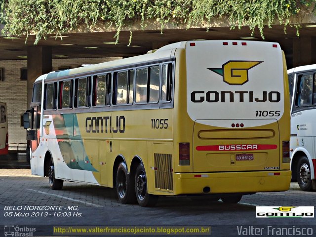 Empresa Gontijo de Transportes 11055 na cidade de Belo Horizonte, Minas Gerais, Brasil, por Valter Francisco. Número da foto: #1831283.