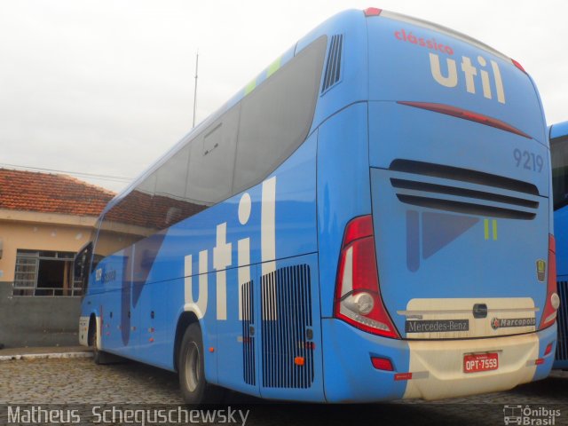 UTIL - União Transporte Interestadual de Luxo 9219 na cidade de São Vicente, São Paulo, Brasil, por Matheus  Scheguschewsky. Número da foto: #1832328.