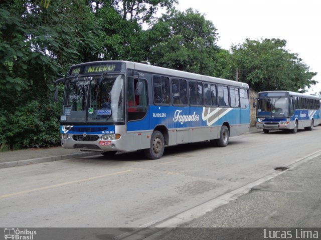 Auto Ônibus Fagundes RJ 101.261 na cidade de Itaboraí, Rio de Janeiro, Brasil, por Lucas Lima. Número da foto: #1832601.