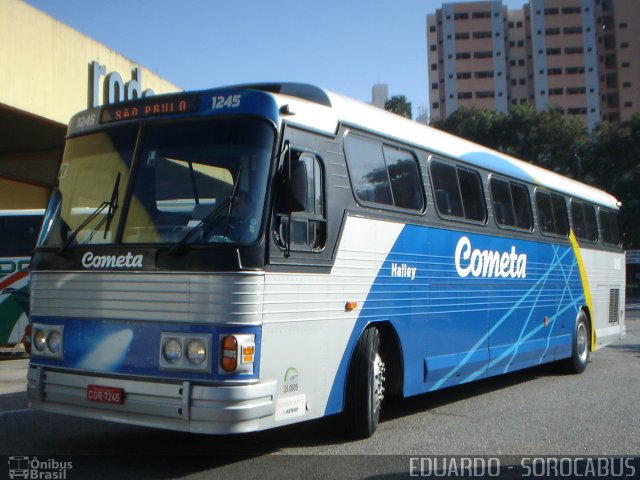 Viação Cometa 1245 na cidade de Sorocaba, São Paulo, Brasil, por EDUARDO - SOROCABUS. ID da foto: 1851058.