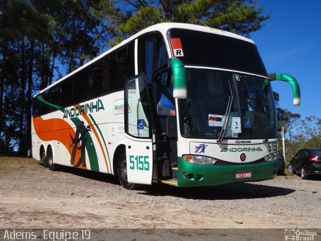 Empresa de Transportes Andorinha 5155 na cidade de Campos do Jordão, São Paulo, Brasil, por Adems  Equipe 19. ID da foto: 1852133.