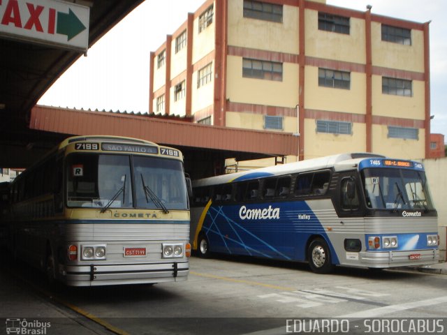 Viação Cometa 7199 na cidade de Sorocaba, São Paulo, Brasil, por EDUARDO - SOROCABUS. ID da foto: 1850863.