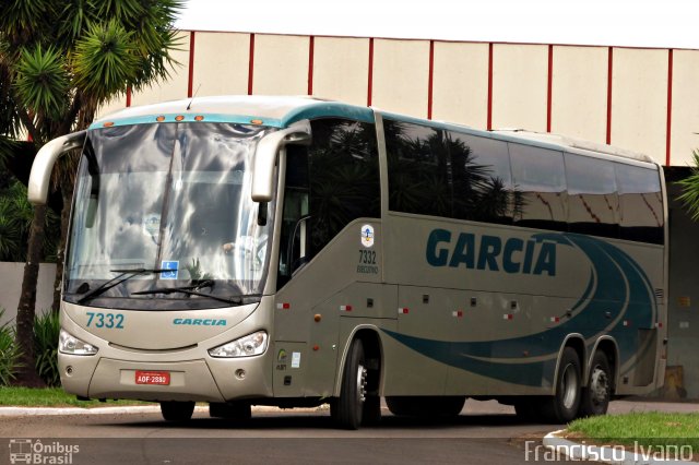 Viação Garcia 7332 na cidade de Ourinhos, São Paulo, Brasil, por Francisco Ivano. Número da foto: #1852161.