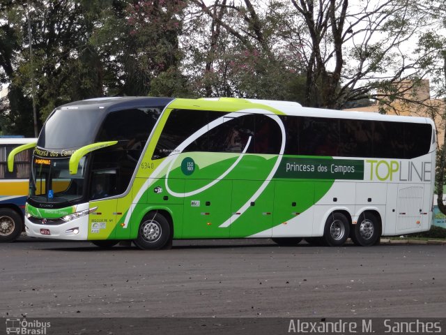 Expresso Princesa dos Campos 6340 na cidade de Francisco Beltrão, Paraná, Brasil, por Alexandre M.  Sanches. Número da foto: #1853237.