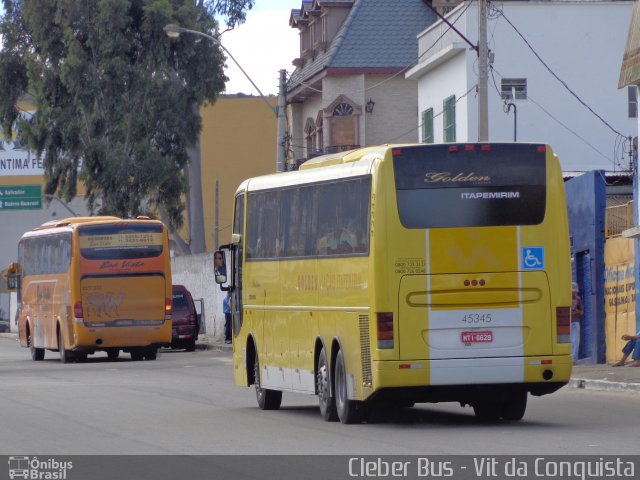 Viação Itapemirim 45345 na cidade de Vitória da Conquista, Bahia, Brasil, por Cleber Bus. Número da foto: #1853247.
