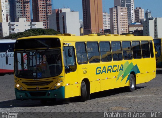 Viação Garcia 7659 na cidade de Londrina, Paraná, Brasil, por Cristiano Soares da Silva. ID da foto: 1853990.