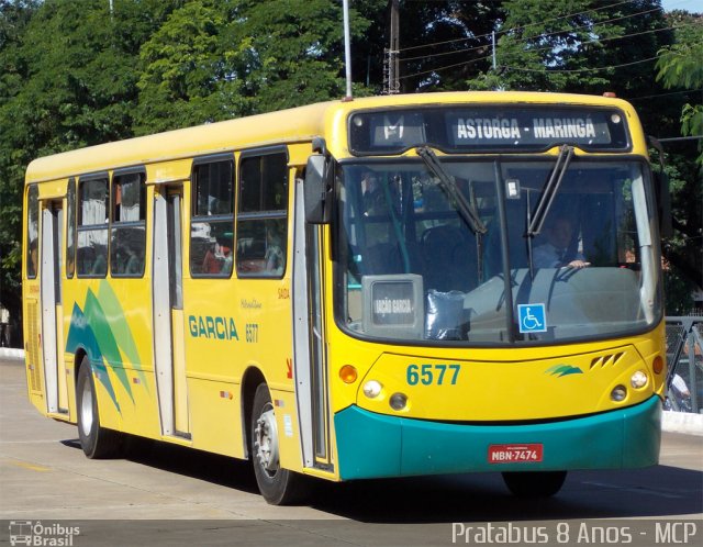 Viação Garcia 6577 na cidade de Maringá, Paraná, Brasil, por Cristiano Soares da Silva. Número da foto: #1853859.