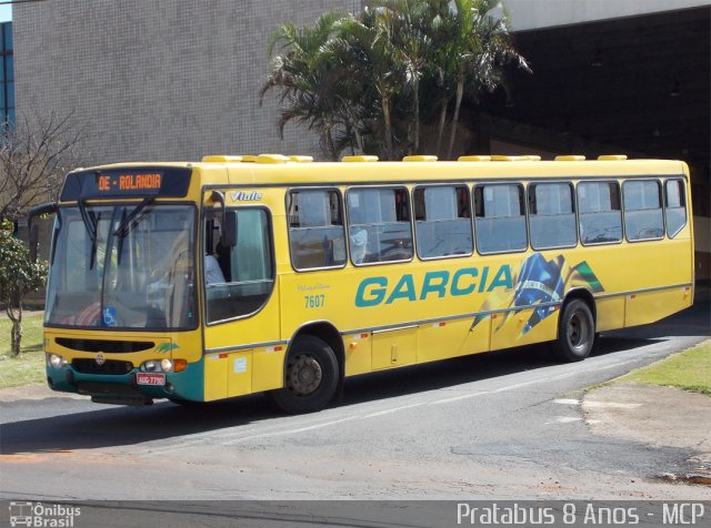 Viação Garcia 7607 na cidade de Apucarana, Paraná, Brasil, por Cristiano Soares da Silva. ID da foto: 1853872.