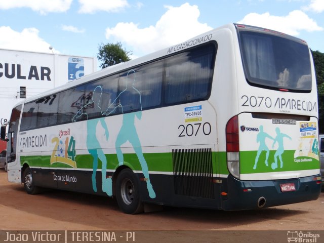 Viação Nossa Senhora Aparecida 2070 na cidade de Teresina, Piauí, Brasil, por João Victor. ID da foto: 1853081.