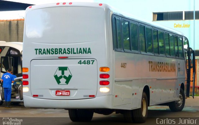 Transbrasiliana Transportes e Turismo 4487 na cidade de Goiânia, Goiás, Brasil, por Carlos Júnior. ID da foto: 1853180.