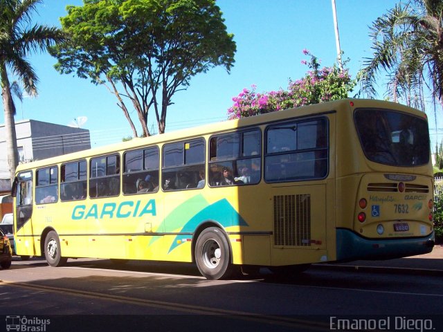 Viação Garcia 7632 na cidade de Apucarana, Paraná, Brasil, por Emanoel Diego.. Número da foto: #1855114.