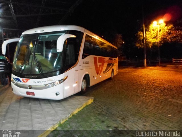Viação Teresópolis RJ 203.012 na cidade de Três Rios, Rio de Janeiro, Brasil, por Luciano Miranda. Número da foto: #1854741.