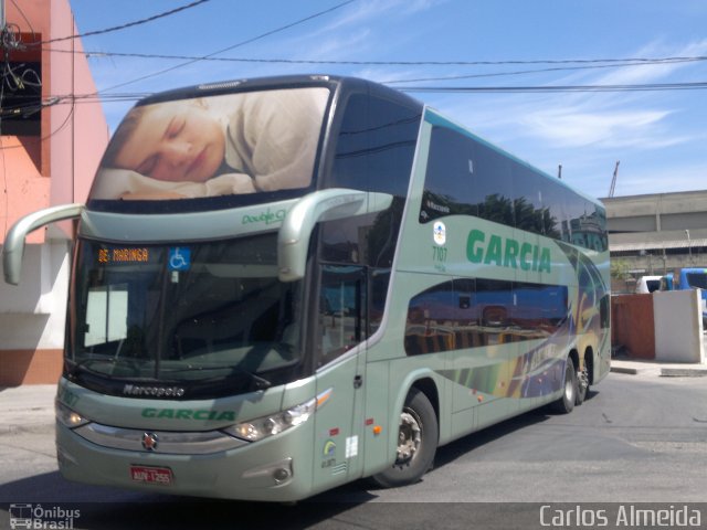 Viação Garcia 7107 na cidade de Rio de Janeiro, Rio de Janeiro, Brasil, por Carlos Almeida. Número da foto: #1854935.