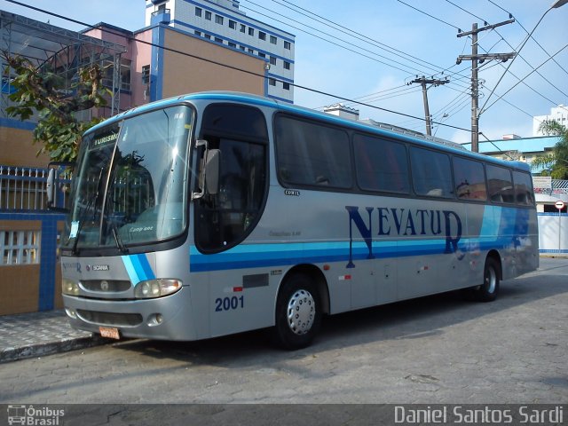 Nevatur Transportes e Turismo 2001 na cidade de Praia Grande, São Paulo, Brasil, por Daniel Santos Sardi. Número da foto: #1854443.