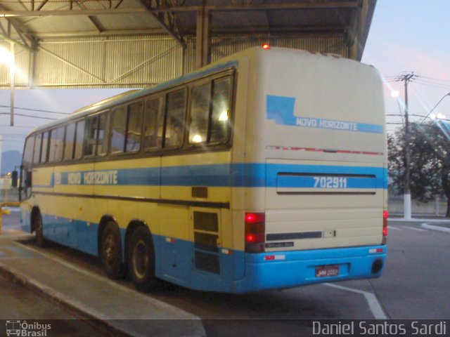 Viação Novo Horizonte 702911 na cidade de Praia Grande, São Paulo, Brasil, por Daniel Santos Sardi. Número da foto: #1854444.