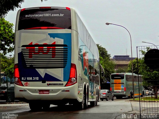 Auto Viação 1001 RJ 108.312 na cidade de São Paulo, São Paulo, Brasil, por Bruno   Studer. Número da foto: #1859137.