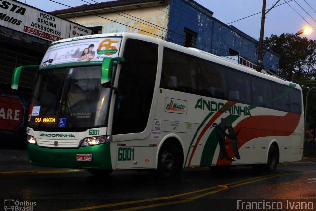 Empresa de Transportes Andorinha 6001 na cidade de Presidente Prudente, São Paulo, Brasil, por Francisco Ivano. ID da foto: 1862003.