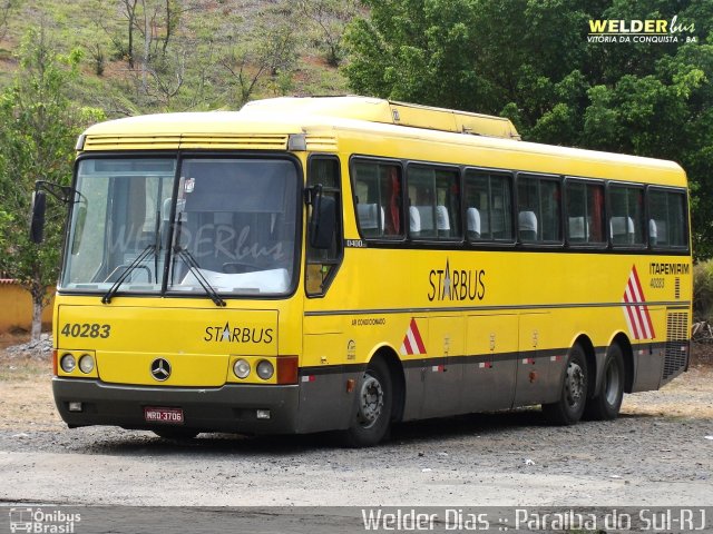 Viação Itapemirim 40283 na cidade de Paraíba do Sul, Rio de Janeiro, Brasil, por Welder Dias. ID da foto: 1860544.