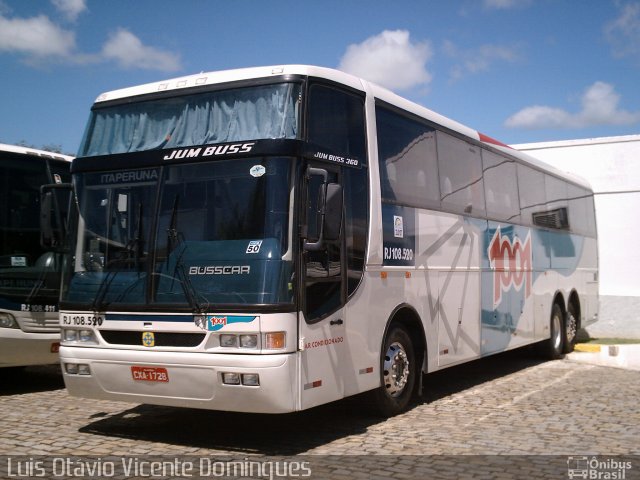 Auto Viação 1001 RJ 108.520 na cidade de Itaperuna, Rio de Janeiro, Brasil, por Luis Otávio Vicente Domingues. ID da foto: 1864414.