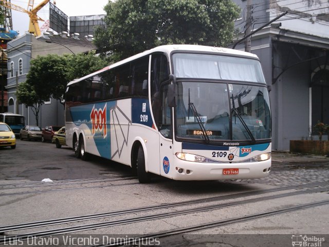 Auto Viação 1001 2109 na cidade de Rio de Janeiro, Rio de Janeiro, Brasil, por Luis Otávio Vicente Domingues. Número da foto: #1862282.