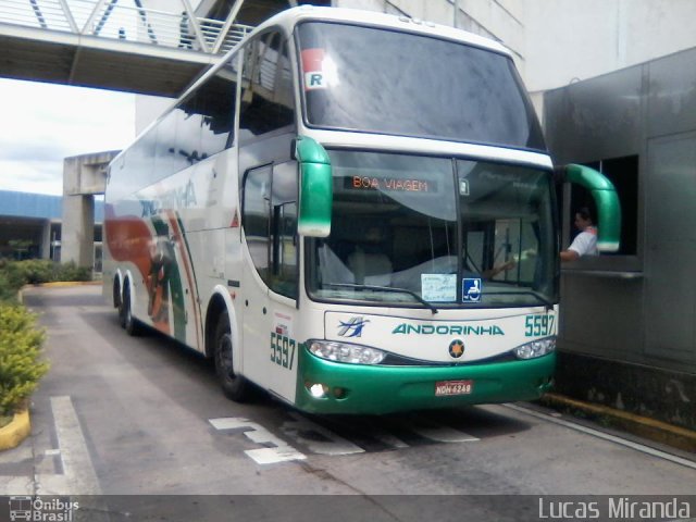 Empresa de Transportes Andorinha 5597 na cidade de Campinas, São Paulo, Brasil, por Lucas Miranda. Número da foto: #1862284.