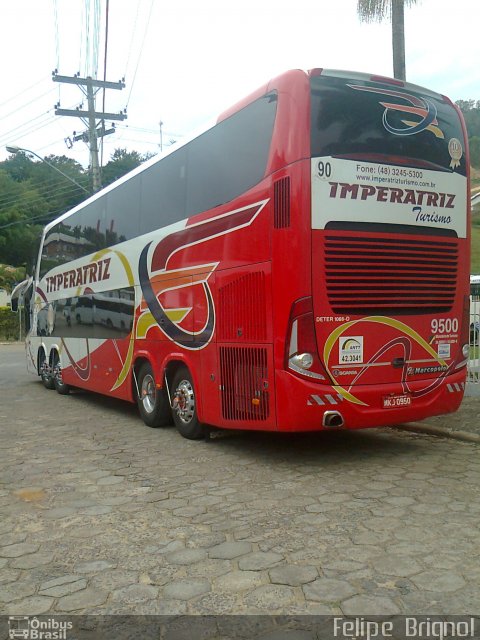 Imperatriz Turismo 9500 na cidade de Gravatal, Santa Catarina, Brasil, por Felipe  Brignol. Número da foto: #1864540.
