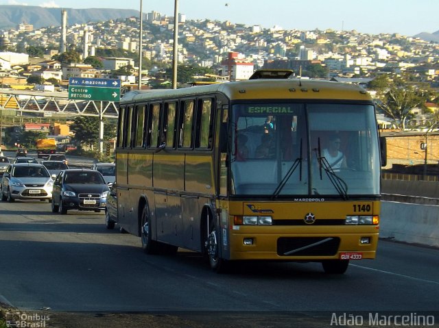 BRS Turismo 1140 na cidade de Belo Horizonte, Minas Gerais, Brasil, por Adão Raimundo Marcelino. ID da foto: 1868001.