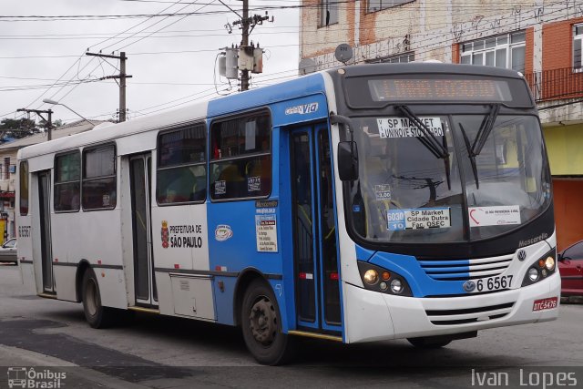 Transwolff Transportes e Turismo 6 6567 na cidade de São Paulo, São Paulo, Brasil, por Ivan da Silva Lopes. Número da foto: #1867165.