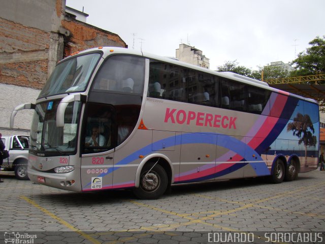 Kopereck Turismo 820 na cidade de São Paulo, São Paulo, Brasil, por EDUARDO - SOROCABUS. Número da foto: #1867275.