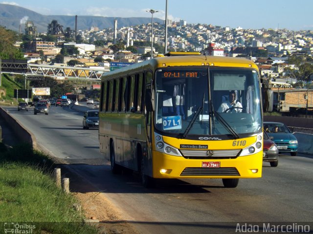 Viação Santa Edwiges 6110 na cidade de Belo Horizonte, Minas Gerais, Brasil, por Adão Raimundo Marcelino. Número da foto: #1867979.