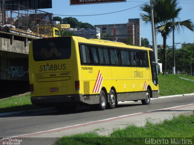 Viação Itapemirim 44027 na cidade de Vitória, Espírito Santo, Brasil, por Gilberto Martins. Número da foto: #1867438.