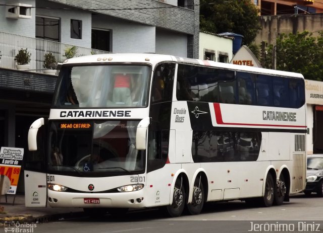Auto Viação Catarinense 2901 na cidade de Aparecida, São Paulo, Brasil, por Jerônimo Diniz. Número da foto: #1867610.