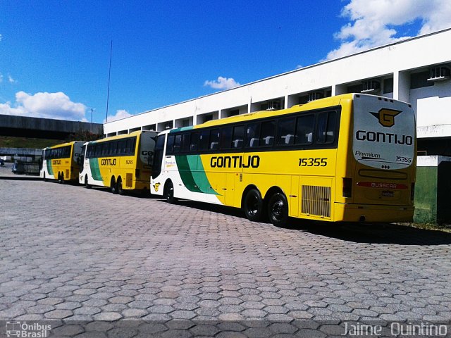 Empresa Gontijo de Transportes 15355 na cidade de Governador Valadares, Minas Gerais, Brasil, por Jaime  Quintino. Número da foto: #1868697.