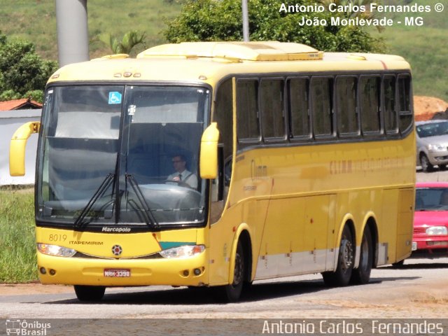 Viação Itapemirim 8019 na cidade de João Monlevade, Minas Gerais, Brasil, por Antonio Carlos Fernandes. Número da foto: #1869060.
