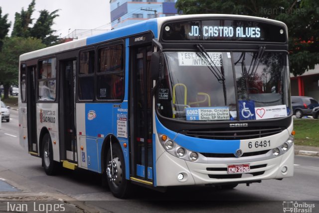 Transwolff Transportes e Turismo 6 6481 na cidade de São Paulo, São Paulo, Brasil, por Ivan da Silva Lopes. ID da foto: 1869252.