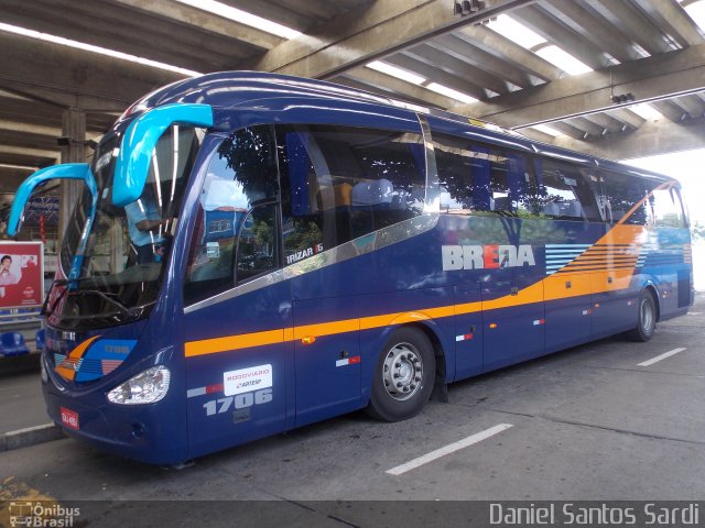 Breda Transportes e Serviços 1706 na cidade de São Paulo, São Paulo, Brasil, por Daniel Santos Sardi. Número da foto: #1869268.