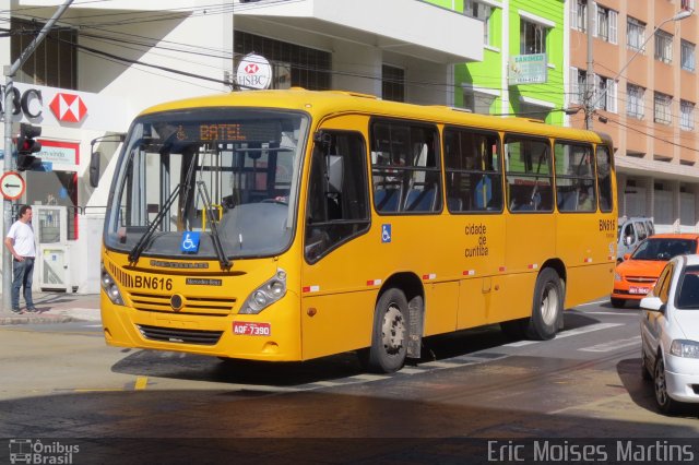 Transporte Coletivo Glória BN616 na cidade de Curitiba, Paraná, Brasil, por Eric Moises Martins. Número da foto: #1835643.
