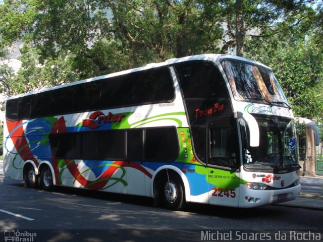 Auto Viação Critur 2245 na cidade de Rio de Janeiro, Rio de Janeiro, Brasil, por Michel Soares da Rocha. ID da foto: 1835367.