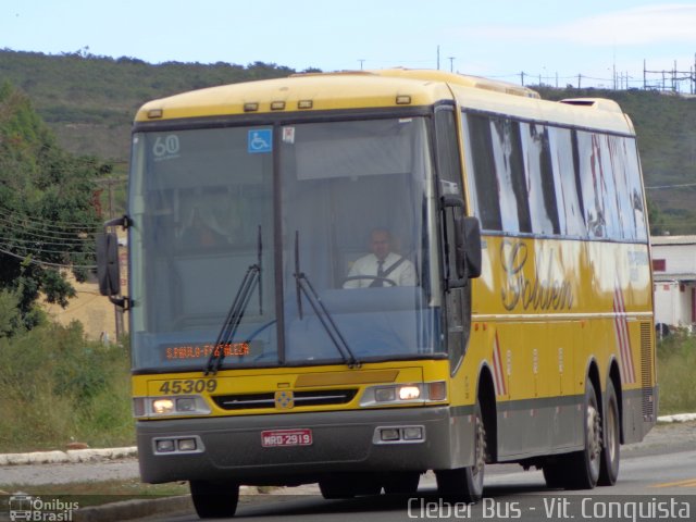 Viação Itapemirim 45309 na cidade de Vitória da Conquista, Bahia, Brasil, por Cleber Bus. ID da foto: 1834550.