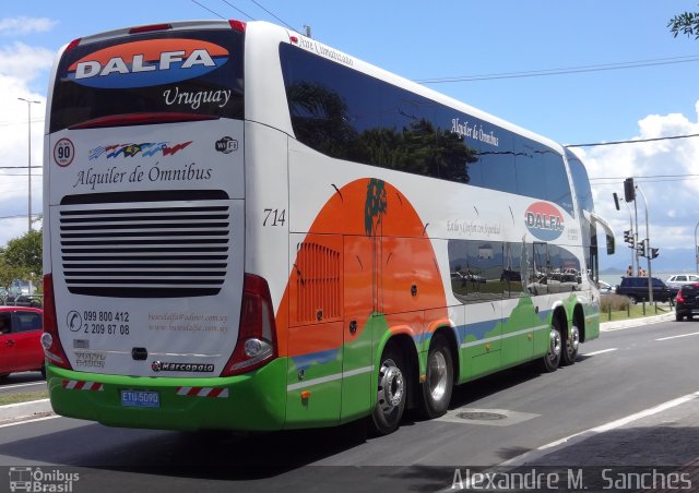 Dalfa Turismo 714 na cidade de Florianópolis, Santa Catarina, Brasil, por Alexandre M.  Sanches. Número da foto: #1835272.