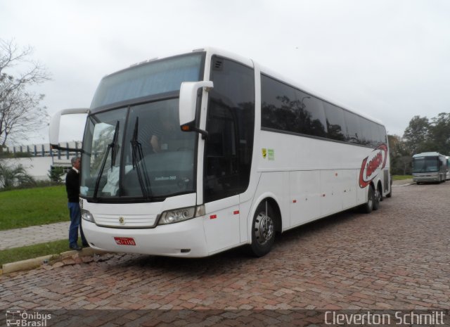 Adimon Transportes 129 na cidade de Santa Maria, Rio Grande do Sul, Brasil, por Cleverton Schmitt. Número da foto: #1834508.